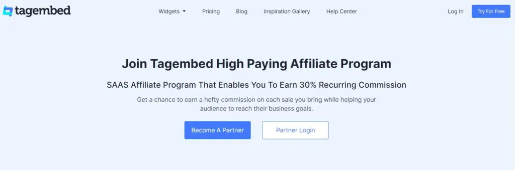 Tagembed affiliate marketing program